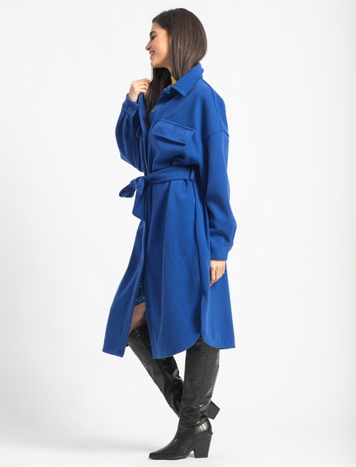 Oversized Coat Blue